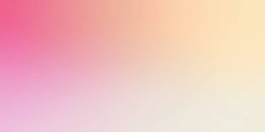 Renk eğimli arkaplan, soyut pastel gökkuşağı. Açık şeftali, pembe ve turuncu sarı pankart deseni, vektör pembe gürültü dokusu soyut arkaplan bulanıklığı