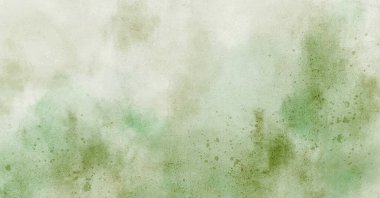 Soyut suluboya resim arka plan şablonu. Metin, bayrak, sunum veya ürün grafik tasarımı için yeşil ve deniz mavisi suluboya arkaplan boşluğu