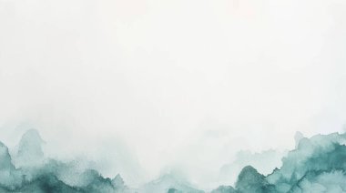 Soyut suluboya resim arka plan şablonu. metin, bayrak, sunum veya ürün grafik tasarımı için yeşil ve haki suluboya arkaplan