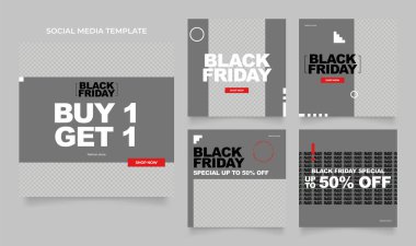 Sosyal medya, blog satış promosyonunu tasvir ediyor. Tamamen düzenlenebilir Instagram ve Facebook kare kare kare kare kare kare kare kare yapboz organik satış posteri. taze beyaz element şekil vektör arkaplanı