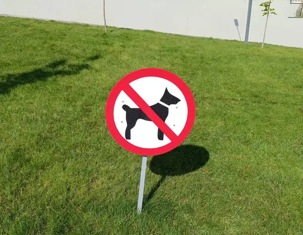 Bahçedeki köpek tabelası.