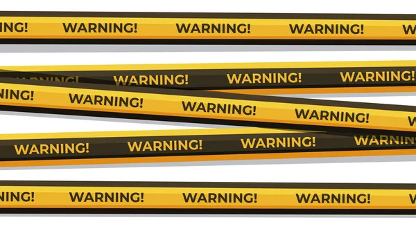 带着危险的警戒线和带子黑色黄带印刷品的矢量图解 — 图库矢量图片