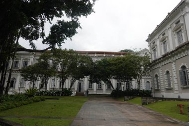 Exterior of Singapore's National Museum , This photo was taken on December 2022, Singapore