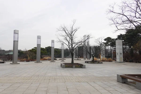 Landschaft Des Parks Des Seoul National Museum Südkorea — Stockfoto