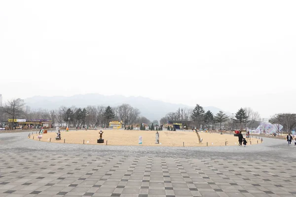 Landschaft Des Seoul Grand Park Südkorea Dieses Foto Wurde Februar — Stockfoto
