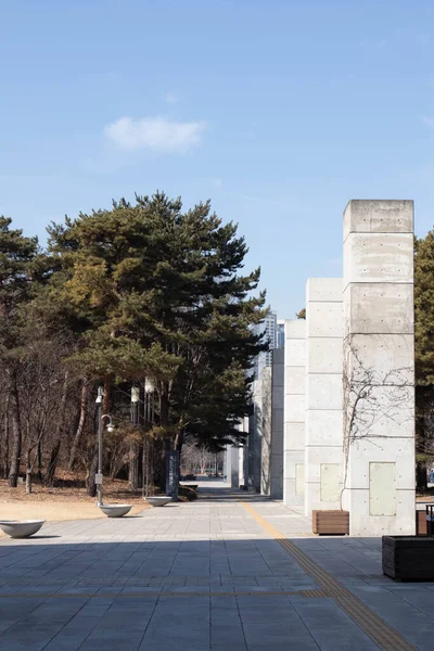 首尔国家博物馆和公园 这张照片拍摄于2023年2月17日 韩国首尔 — 图库照片