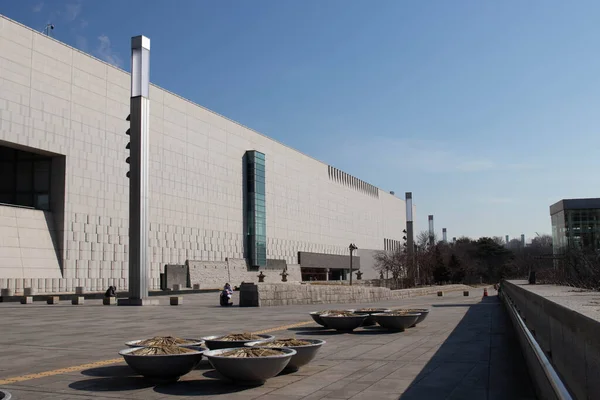 Cenário Atmosfera Torno Museu Nacional Coreia Esta Foto Foi Tirada — Fotografia de Stock