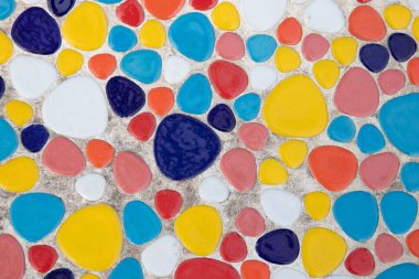 Duvar dekorasyonu için modern yuvarlak mozaik deseni