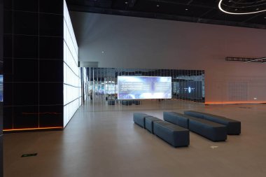 Chengdu Bilim Kurgu Müzesi, Modern Bina Zaha Hadid tarafından tasarlandı. Bu fotoğraf Temmuz 2024 'te Chengdu Çin' de çekildi.