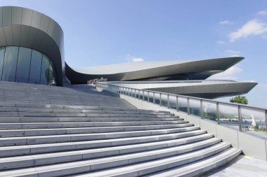 Chengdu Bilim Kurgu Müzesi, Modern Bina Zaha Hadid tarafından tasarlandı. Bu fotoğraf Temmuz 2024 'te Chengdu Çin' de çekildi.