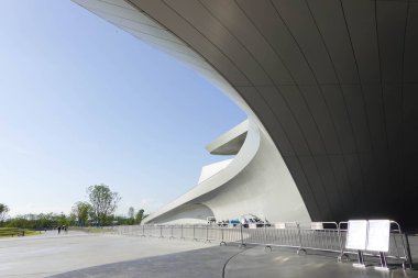 Chengdu Bilim Kurgu Müzesi, Modern Bina Zaha Hadid tarafından tasarlandı. Bu fotoğraf Temmuz 2024 'te Chengdu Çin' de çekildi.