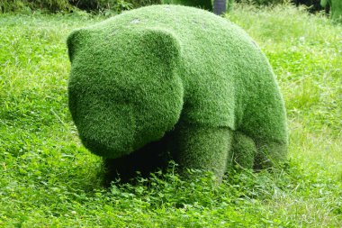 Çin arkeolojik sitesi Jinsha Müzesi 'nde bulunan eşyalar ve özellikler sergilenmektedir. Buna altın güneş kuşu, gülümseyen altın maske ve diz çökmüş taş figürler de dahil. Bu fotoğraf 15 Temmuz 2024 'te Chengdu, Çin' de çekildi.