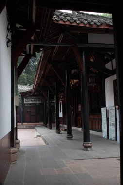 Wenshu Yuan Manastırı Çin 'in Chengdu şehrinde. Bu fotoğraf 23 Kasım 2023' te çekildi.