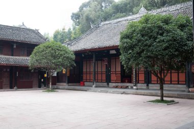 Wenshu Yuan Manastırı Çin 'in Chengdu şehrinde. Bu fotoğraf 23 Kasım 2023' te çekildi.