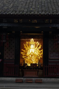 Wenshu Yuan Manastırı Çin 'in Chengdu şehrinde. Bu fotoğraf 23 Kasım 2023' te çekildi.