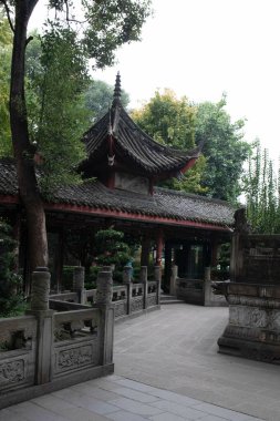 Wenshu Yuan Manastırı Çin 'in Chengdu şehrinde. Bu fotoğraf 23 Kasım 2023' te çekildi.