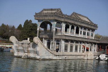 Yaz Sarayı Pekin, Çin, Çin 'de. Bu fotoğraf 17 Mart 2024' te çekildi.