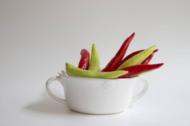 Doku ve Şili biberinin desenini kapat