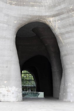 Himalayalar Müzesi 'nin modern mimarisi, Şangay, bu fotoğraf Nisan 2025' te, Şangay, Çin 'de çekildi.