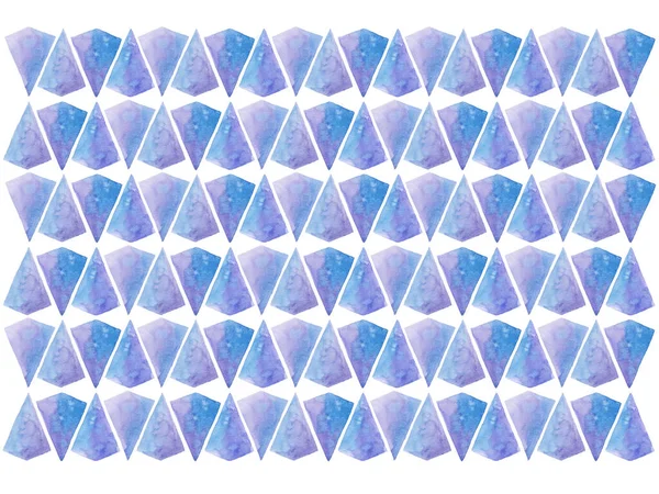 Watercolor blue Grid Mosaic Background, Creative Design Templates. Triangle pattern