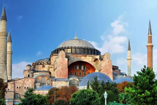 Hagia Sophia Grand Mosque Istanbul — стоковое видео