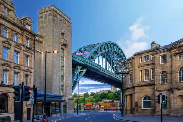 Newcastle England Time Lapse — Stock Video