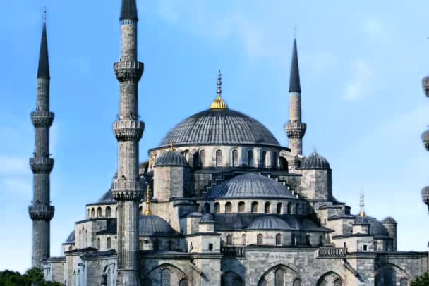 Mezquita Azul Mezquita Del Sultán Ahmed Instanbul Turquía — Vídeos de Stock