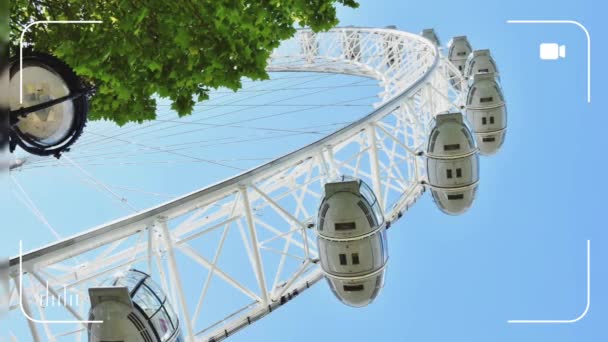 London Eye Reino Unido — Vídeos de Stock