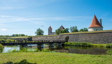 Kuressaare Castle in Estonia, Saaremaa. Medieval fortifications in Estonia. clipart