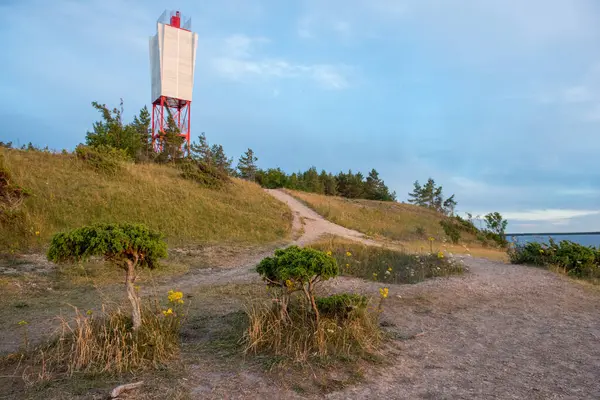 Panga uçurumu. Panga, Saaremaa Adası, Baltık Denizi Estonya Baltık