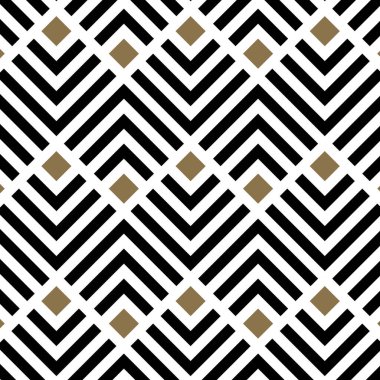 Çizgili siyah beyaz köşegen çizgileri olan kusursuz desen. Operasyon sanatında geometrik fayans. Vektör arkaplanı. Geleceğin canlı tasarımı.