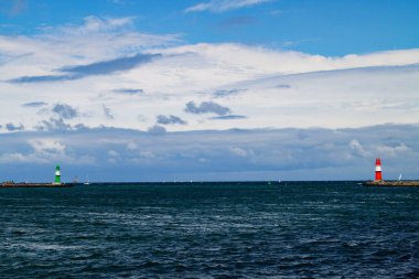 Mecklenburg Vorpommern Almanya 'da Rostock Warnemuende