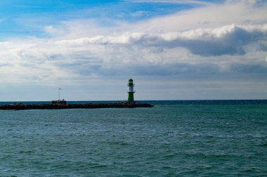 Mecklenburg Vorpommern Almanya 'da Rostock Warnemuende