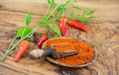 zeytin ağacında baharatlı biber