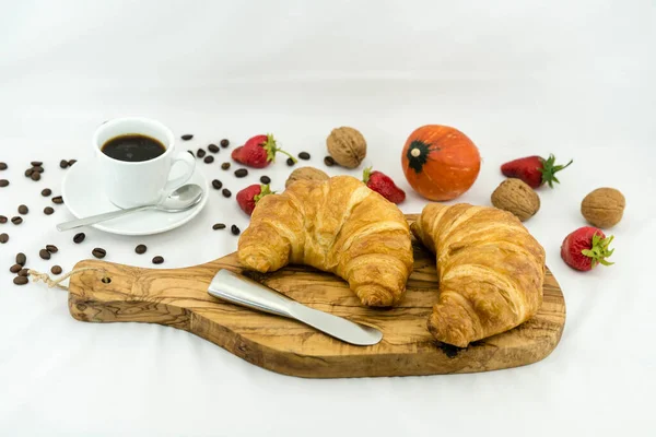 Завтрак Яйцом Кофе — стоковое фото