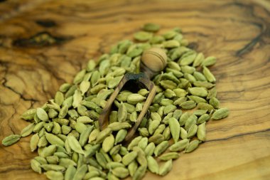 yeşil kakule Elettaria kakule zeytin ağacında