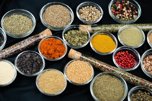 a mix of herbs and spices from all over the world