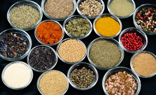 a mix of herbs and spices from all over the world