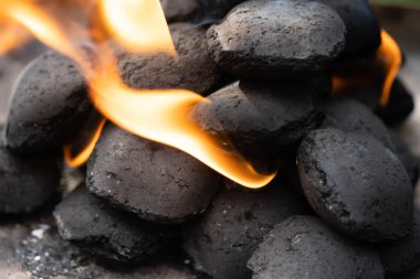 Kömürlü ızgara balık ve diğer deniz ürünleri.