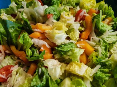 taze ve sağlıklı salata sosu ile