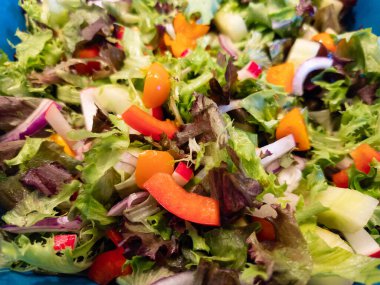 taze ve sağlıklı salata sosu ile