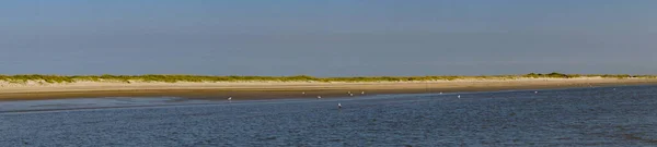 Blavand Danimarka Nın Kuzey Denizindeki Uçsuz Bucaksız Plajın Izleri — Stok fotoğraf