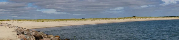 Impresje Niekończącej Się Plaży Północnym Morzu Blavand Dania — Zdjęcie stockowe