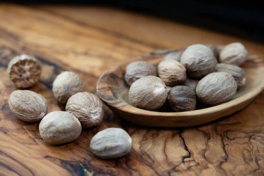 Muscat Fındık Ağacı Meyveleri Myristica kokuları