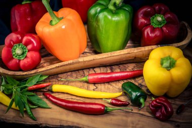 farklı biber çeşidi acı ve baharatlı.