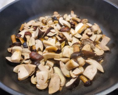 Ormandan yeni çıkmış mantarlar.