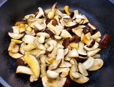 Ormandan yeni çıkmış mantarlar.