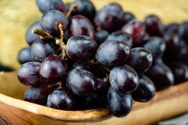 Şarap üzümleri ve şarap yaprakları Hamburg 'un yanındaki eski topraklarda