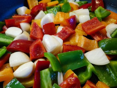 taze ve baharatlı kırmızı kırmızı acı biber