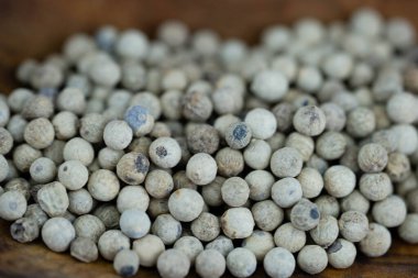 Zeytin ağacında bir yığın biber.